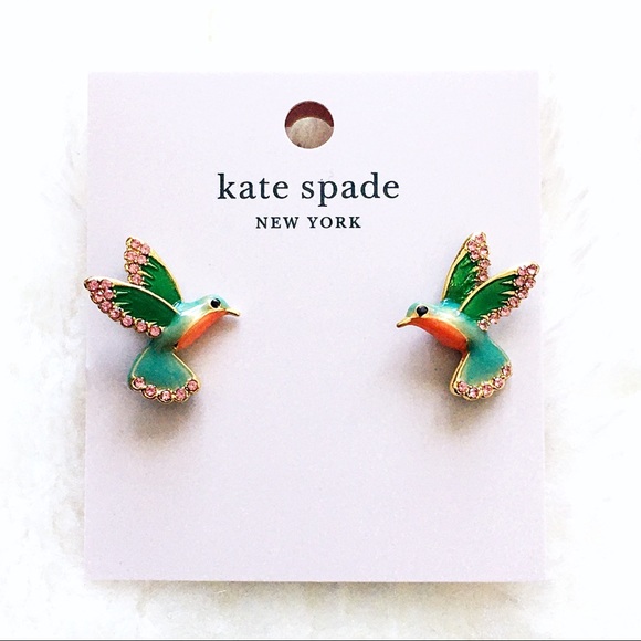 Kate Spade Scenic Route Hummingbird Stud Earrings - Picture 2 of 6